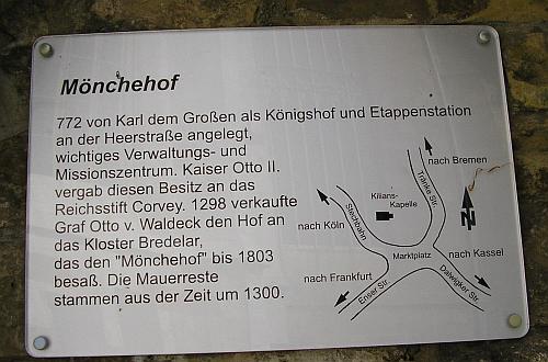 Infotafel - Mönchehof